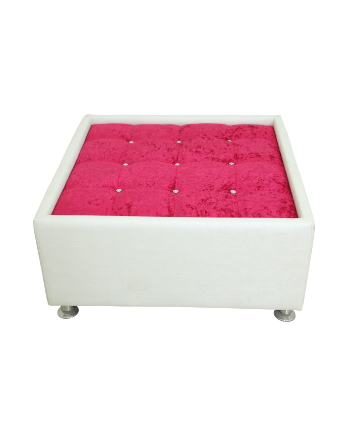 Pink And White Colour Centre Table Cum Coffee Table